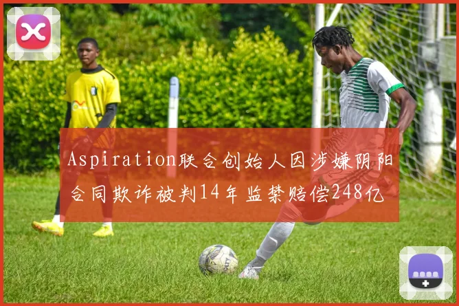 Aspiration联合创始人因涉嫌阴阳合同欺诈被判14年监禁赔偿248亿