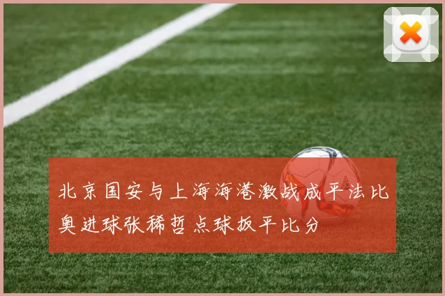 北京国安与上海海港激战成平法比奥进球张稀哲点球扳平比分
